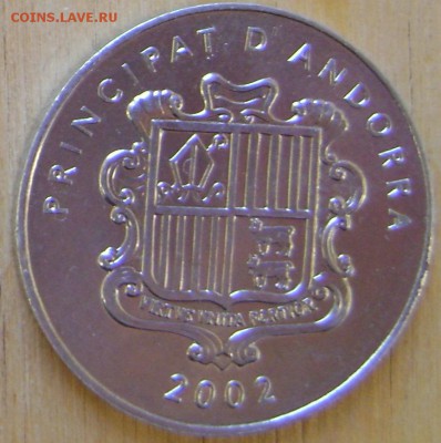 Андорра 1 сентим 2002 UNC до 6.02.2019 в 21.00 - Андорра 1а