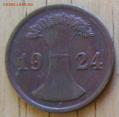 Веймар 2 рейхспфеннига 1924 J до 6.02.2019 в 21.00 - Веймар 3а