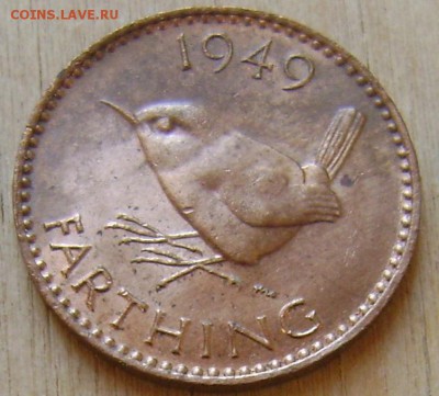 Великобритания 1 фартинг 1949 до 6.02.2019 в 21.00 - Великобритания 8