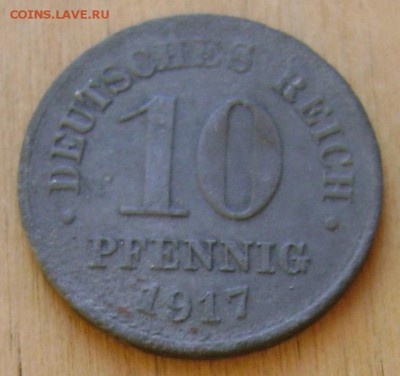 Германия 10 пфеннигов 1917 до 6.02.2019 в 21.00 - Германия 2