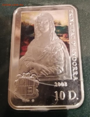 Андорра 10 динар 2008г."Леонардо да Винчи" до 10.02старт200₽ - IMG_20190203_215554