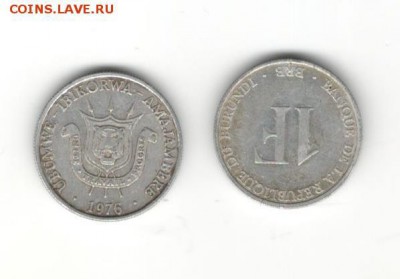 Бурунди 1 франк 1976, ФИКС по 40 рублей - Бурунди А2