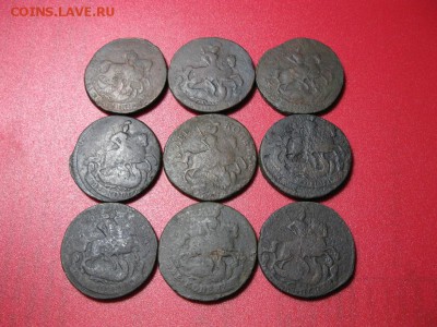 лот 9 двушек Елизаветы 1757,58,61г. - IMG_1169.JPG
