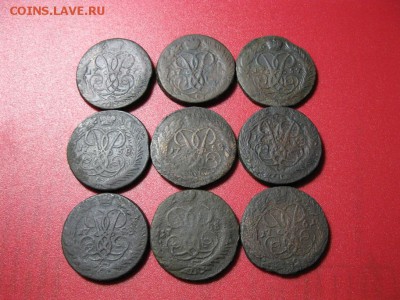 лот 9 двушек Елизаветы 1757,58,61г. - IMG_1166.JPG