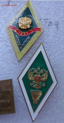 Ромбик окончание сельхозвуза РФ  2 шт  до 7.2  в 21-30 мск - DSC01185.JPG