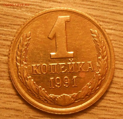 1 копейка 1991 Л запрессовка крупного фрагмента - оценка - DSCN3147.JPG