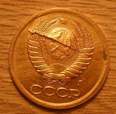 1 копейка 1991 Л запрессовка крупного фрагмента - оценка - DSCN3133.JPG
