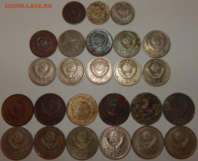 Ранние Советы 10,15,20 коп. 1931-62гг.,25 шт.,до 22:00 8.02. - 10-15-20-1931-62 25 ШТУК -2.JPG