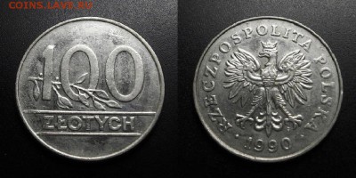 МОНЕТЫ МИРА 01-19 - Польша – 100 злотых (1990) №7