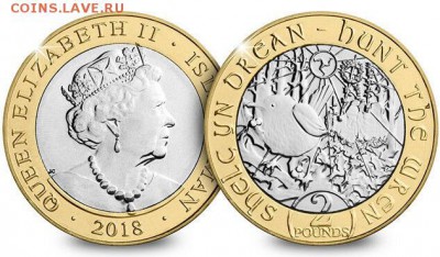 Биметаллические монеты Мира_новинки - 2018-Isle-of-Man-Hunt-the-Wren-CERTIFIED
