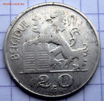 Бельгия 20 франков 1950 года до 07.02.2019 22-00 - P1290430.JPG