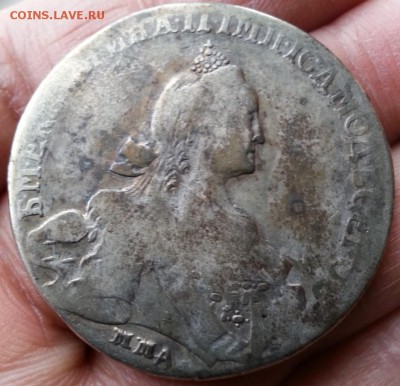 1 Рубль 1768 год ммд Екатерина(особый портрет)R1 - тьма5екк6