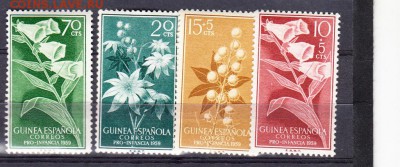 Колонии Гвинея Испанская 1959 4м цветы - 30