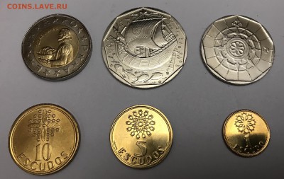 Подборка монет Португалии 6 шт. UNC с 1 рубля - 0D4E05A4-E354-4FD8-B51C-D17FCFCEA6D8