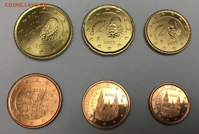 Подборка монет евро Испании UNC с 1 рубля - 6302288A-7311-4956-A897-DA8598535DD0