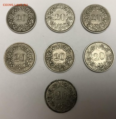 Подборка монет Швейцарии с 1 рубля - B0C9184D-FF8C-442B-814D-0B12217C283F