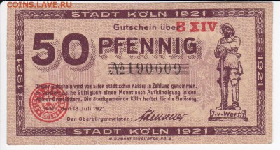 Нотгельд-Кёльн 50 пфеннигов 1921 г. до 12.02 в 22.00 - IMG_20190206_0001