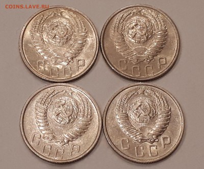 15 копеек 1953,1954,1955,1957 в блеске до 9.02.2019 22.00 м - 20190205_224720