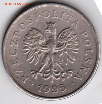 Польша 1 злотый 1995 г. до 24.00 13.02.19 г - 022