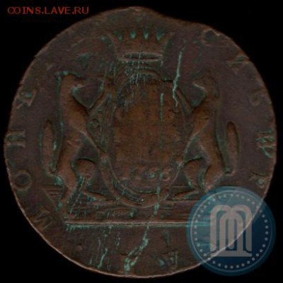 10 копеек 1766. Сибирь. - 66 170
