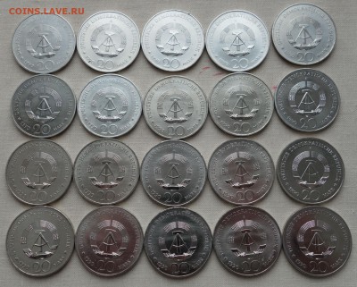 20х20 марок 1990, Бранденбургские ворота, ГДР, до 9.02 - ddr98