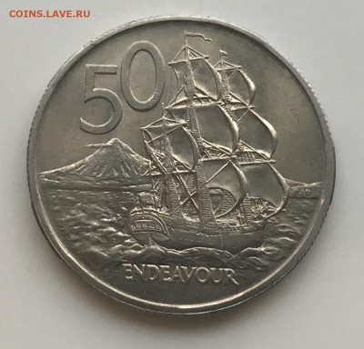 50 центов Новая Зеландия 1967 Корабль UNC с рубля - 84854851-7D1E-4842-8F51-D0B2FFEB1DE7