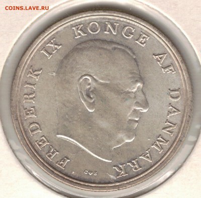 Ag ДАНИЯ 5 КРОН 1964 ПРИНЦЕССА ДО 14.02.19 В 22.00МСК (Е409) - 5-д5