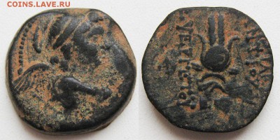 Селевкид и еще чтото с греческими буквами на опознание - Greece_Seleucid_Antiochus_VII_138_129_Эрос-Исис_BMC 52