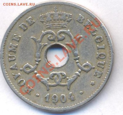 Бельгия 10 сантимов 1904 г.До 9.06.11 г. 20-00 МСК. - Бельгия 10 04