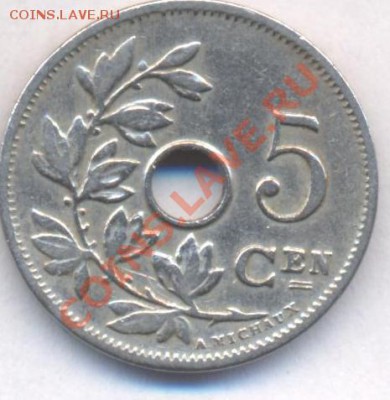 Бельгия 5 сантимов 1906 г.До 9.06.11 г. 20-00 МСК. - Бельгия 5 06.1