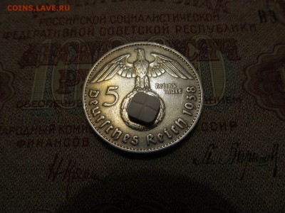 5 марок 1938 (гинденбург) + 50 центов сша 1946 (букер ) - IMG_1449.JPG