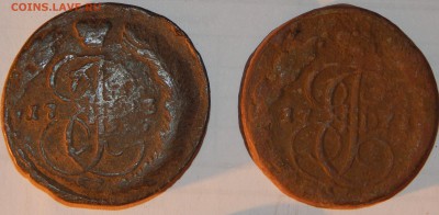 5 копеек 1771, 1773 гг., 2 шт., РИ, на чистку,до 22:00 10.02 - ПЯТАКИ 1771 1773-2.JPG