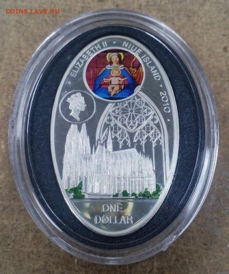 серебро 1 доллар Ниуэ пруф 2010г kolner dom до 15.02 в 22:00 - 8 3