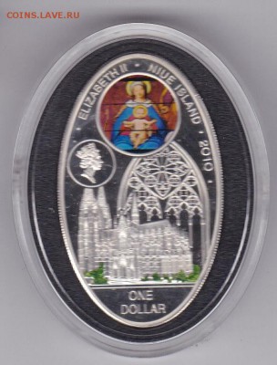 серебро 1 доллар Ниуэ пруф 2010г kolner dom до 15.02 в 22:00 - 8 2