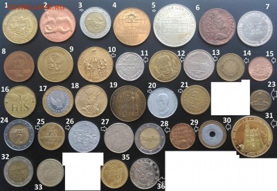 Иностранные жетоны по фиксу 1 шт - 40р. до 22.00МСК 15.02.19 - Жетоны_2019 (1)