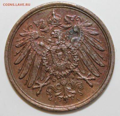 С РУБ.КАЙЗЕРРЕЙХ 2 пфеннига 1916г."А" до 15.02 в 22-00 - IMG_5915.JPG
