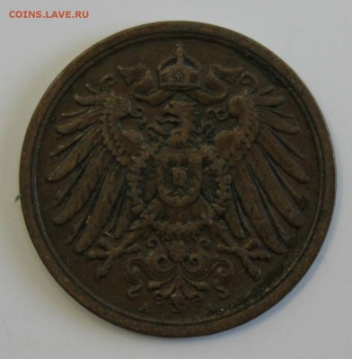 С РУБ.КАЙЗЕРРЕЙХ 2 пфеннига 1914г."А" до 15.02 в 22-00 - IMG_5917.JPG
