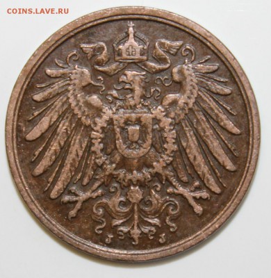С РУБ.КАЙЗЕРРЕЙХ 2 пфеннига 1911г."J" до 15.02 в 22-00 - IMG_5927.JPG