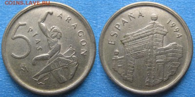 Испания 5 песет 1994 до 12-02-19 в 22:00 - Испания 5 песет 1994    186-к34-9742