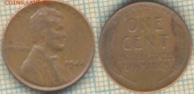 США 1 цент 1944 г.,до 13.02.2019 г. 22.00 по Москве - США 1 цент 1944  5123