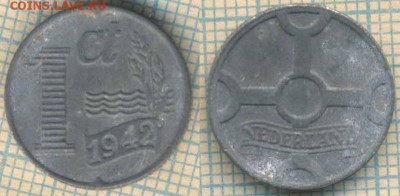 Нидерланды 1 цент 1942 г., до 14.02.2019 г. 22.00 по Москве - Нидерланды 1 цент 1942  5131
