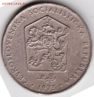 Чехословакия 2 кроны 1975 г. до 24.00 16.02.19 г - 028