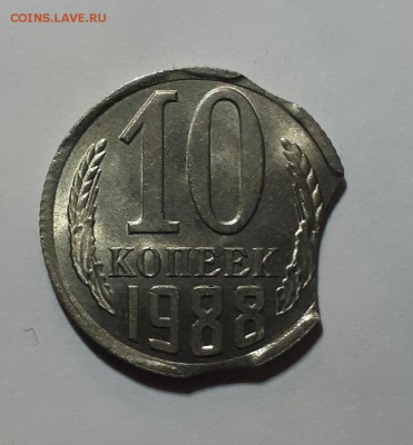 10 копеек 1988 3-ой выкус  14.02. 22-30 - 20190210_194231