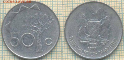 Намибия 50 центов 1993 г., до 15.02.2019 г. 22.00 по Москве - Намибия 50 центов  1993  5158