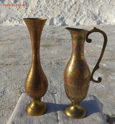 Латунные вазы 2шт.(индия-эмаль).до 17.02. - IMG_20190208_114310