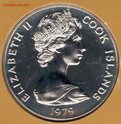 Ag О-ва Кука 5 долларов 1979 Голуби 19.02.19 в 22ч (Е800) - 5-ок5