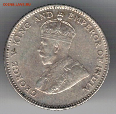 Ag Стрейтс Сеттлментс 10 центов 1927 до 19.02.19-22ч (Е727) - 5-сс27