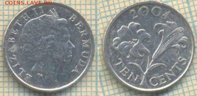 Бермуды 10 центов 2004 г.,до 18.02.2019 г. 22.00 по Москве - Бермуды 10 центов 2004  5176