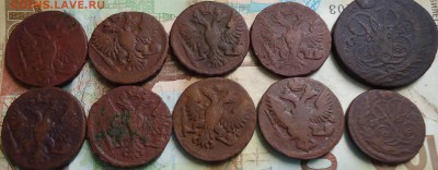 денга 8шт 1746-1753г. полушка 1758  1копейка 1758г. - DSC03295.JPG