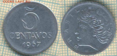 Бразилия 5 сентаво 1967 г. , до 19.02.2019 г. 22.00 по Москв - Бразилия 5 сентаво 1967  5184